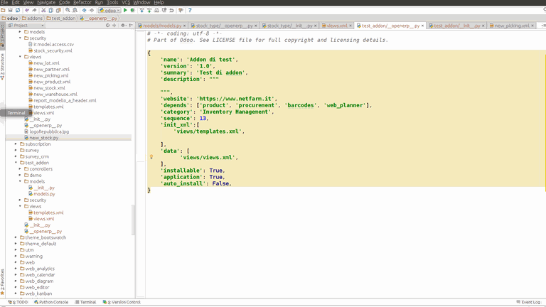 Odoo • Text and Image