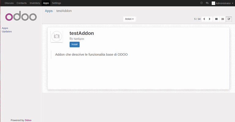 Odoo • Text and Image