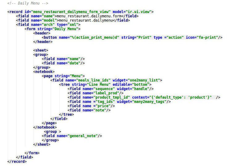 Odoo • Text and Image
