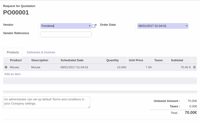 Odoo • Text and Image