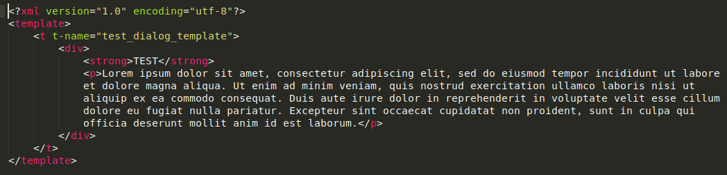Template in html Template in html
